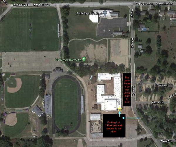 Preschool Drop Off Pick Up Map